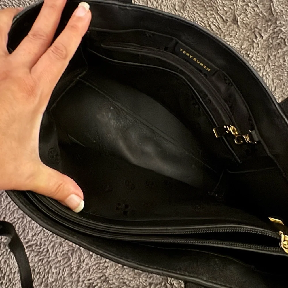TORY BURCH York Buckle Steffiano Leather Tote